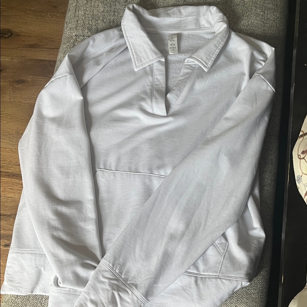 Balance Collection White Long Sleeve Top